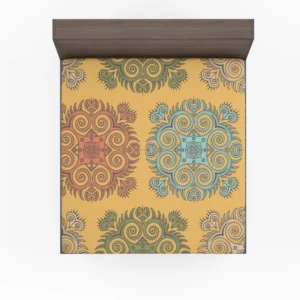 Bohemian Mandala Print Fitted Sheet