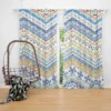 Bohemian Zigzag Ethnic Pattern Curtain