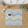 Bohemian Zigzag Ethnic Pattern Rug