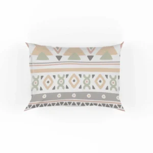 Boho Aztec Folkloric Pattern Design Pillow Case