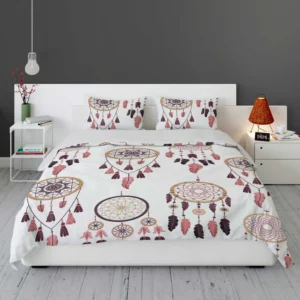 Boho Dreamcatcher Flat Design Bedding Set 1