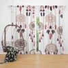 Boho Dreamcatcher Flat Design Curtain