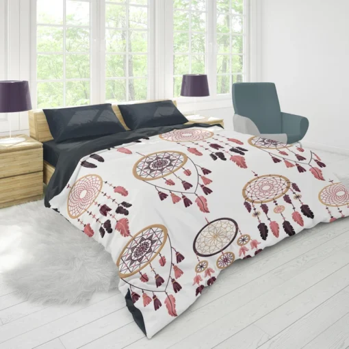 Boho Dreamcatcher Flat Design Duvet Cover 1