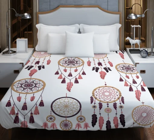 Boho Dreamcatcher Flat Design Duvet Cover