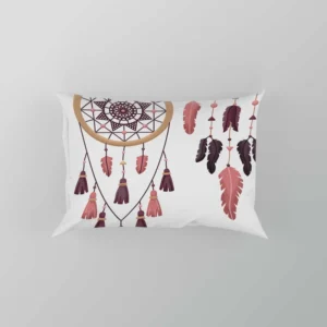 Boho Dreamcatcher Flat Design Pillow Case