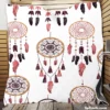 Boho Dreamcatcher Flat Design Quilt Blanket