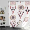 Boho Dreamcatcher Flat Design Shower Curtain