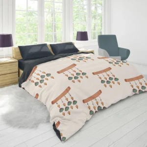 Boho Style Dream Catcher Design Duvet Cover 1