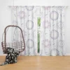 Boho Sun And Daisy Pattern Curtain