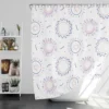 Boho Sun And Daisy Pattern Shower Curtain