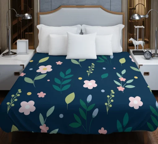 Botanical Floral Pattern Duvet Cover