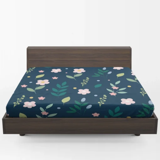 Botanical Floral Pattern Fitted Sheet 1