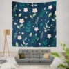 Botanical Floral Pattern Wall Tapestry