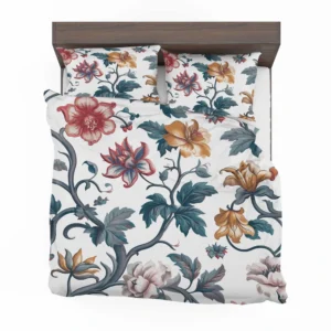 Botanical Floral Toile Bedding Set 2