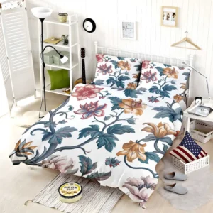 Botanical Floral Toile Bedding Set