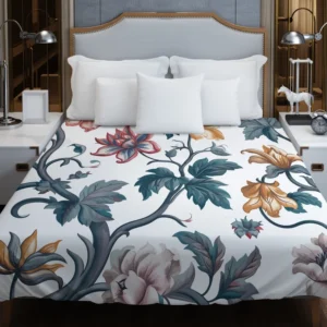 Botanical Floral Toile Duvet Cover