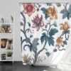 Botanical Floral Toile Shower Curtain