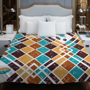 Breathtaking Argyle Pattern Duvet Cover