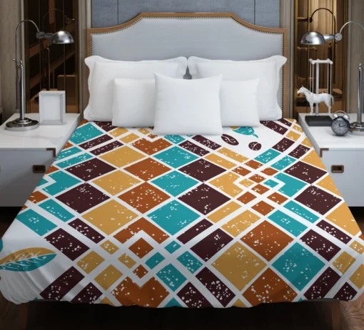 Breathtaking Argyle Pattern Duvet Cover