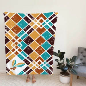 Breathtaking Argyle Pattern Fleece Blanket