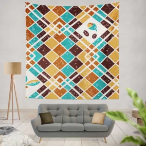 Breathtaking Argyle Pattern Wall Tapestry