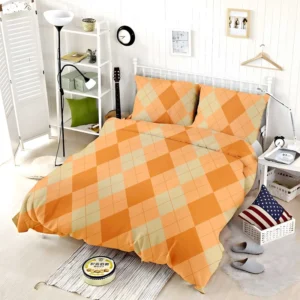 Bright Argyle Pattern Bedding Set