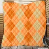 Bright Argyle Pattern Quilt Blanket