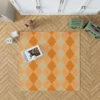 Bright Argyle Pattern Rug