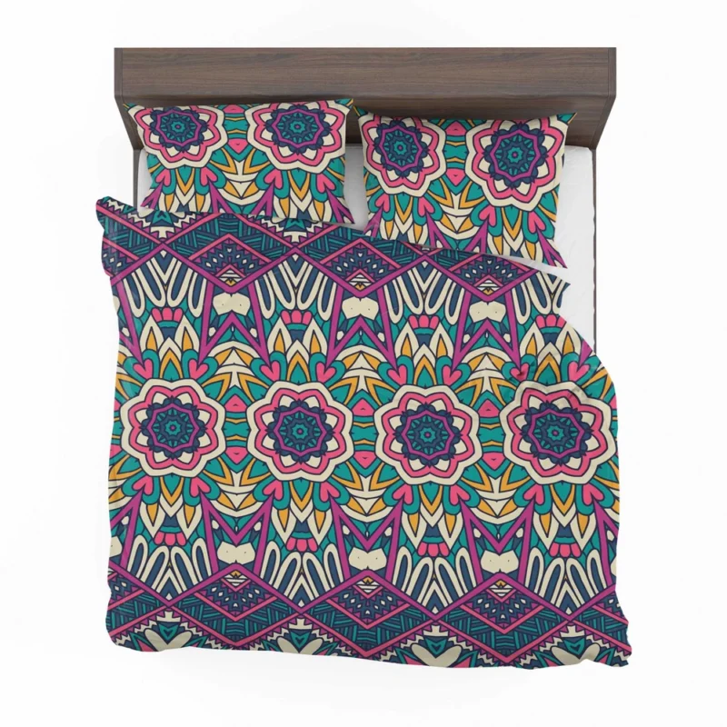 Bright Aztec Tribal Fabric Design Bedding Set 2