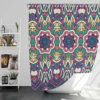 Bright Aztec Tribal Fabric Design Shower Curtain