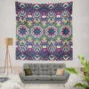 Bright Aztec Tribal Fabric Design Wall Tapestry