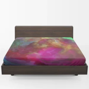 Bright Colored Abstract Pattern Fitted Sheet 1