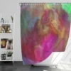 Bright Colored Abstract Pattern Shower Curtain