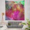 Bright Colored Abstract Pattern Wall Tapestry