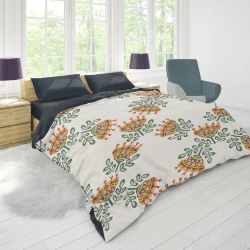 Bright Ethnic Abstract Pattern Duvet Cover 1