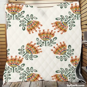 Bright Ethnic Abstract Pattern Quilt Blanket