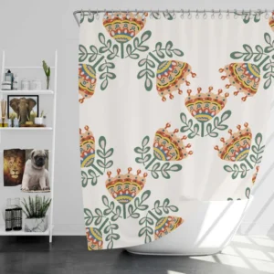 Bright Ethnic Abstract Pattern Shower Curtain