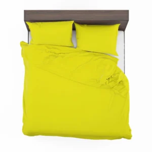 Bright Yellow Solid Color Bedding Set 2