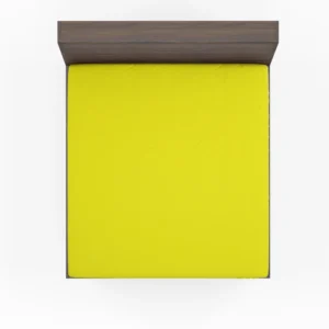 Bright Yellow Solid Color Fitted Sheet