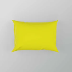 Bright Yellow Solid Color Pillow Case