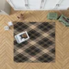 Brown Black Scottish Plaid Rug