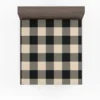 Buffalo Check Black Dairy Cream pattern Fitted Sheet