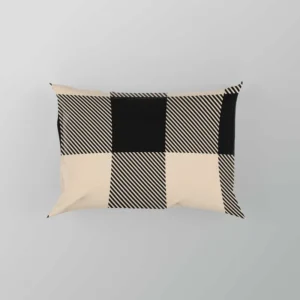 Buffalo Check Black Dairy Cream pattern Pillow Case