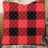 Buffalo Plaid Red Black Quilt Blanket