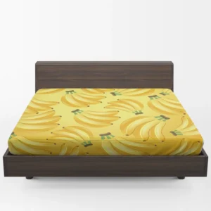 Bunch Of Banana Fruit Fitted Sheet 1