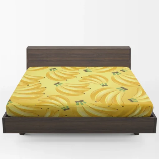 Bunch Of Banana Fruit Fitted Sheet 1