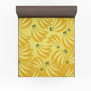 Bunch Of Banana Fruit Fitted Sheet