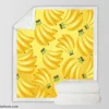 Bunch Of Banana Fruit Sherpa Fleece Blanket