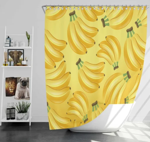 Bunch Of Banana Fruit Shower Curtain