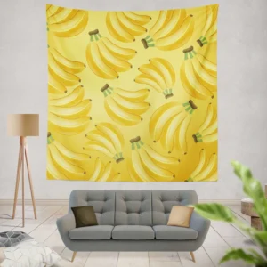 Bunch Of Banana Fruit Wall Tapestry